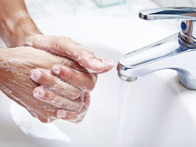 roku mazgāšana attārpošanas laikā